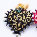 EMBROIDERED HEART BROOCHES - Image 3