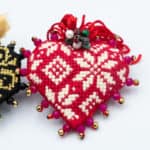EMBROIDERED HEART BROOCHES - Image 2
