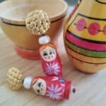 MATRIOSHKA YIAYIA EARRINGS - N E W - Image 2