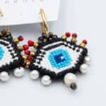 EVIL EYE EARRINGS - N E W - Image 2