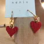 HAPPY HEARTS -N E W MACRAME EARRINGS - Image 2