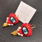 RED HEART FOR YOU-EARRINGS - Image 2