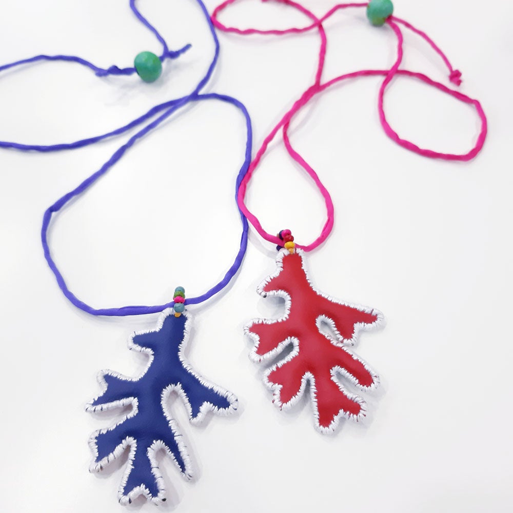 DOUBLE SIDED CORAL NECKLACES