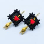 MINI HEART EARRINGS - Image 3