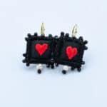 MINI HEART EARRINGS - Image 2
