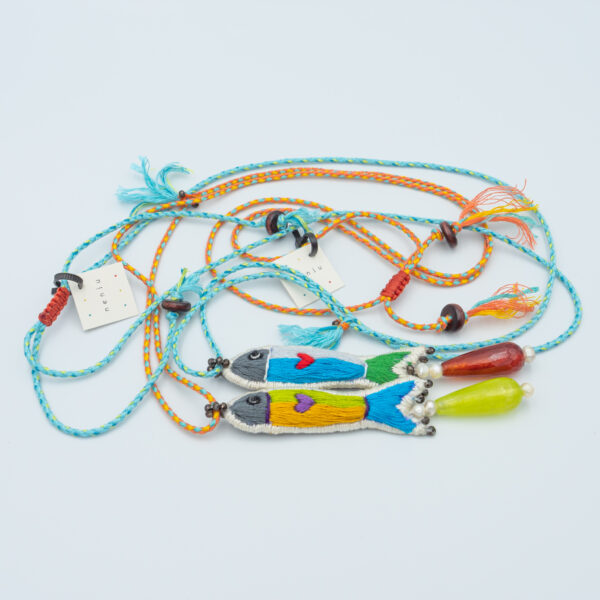 GREEK FISHES  NECKLACES -   N E W