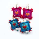 MINI HEART EARRINGS -summer edition - Image 4