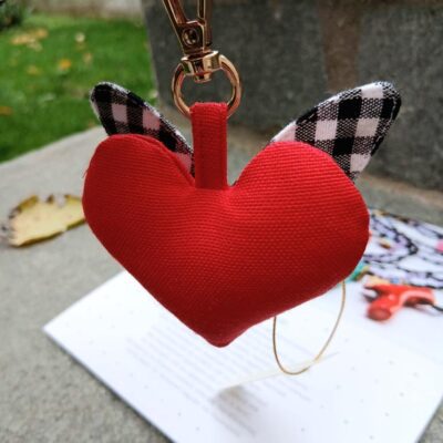 FLYING HEART-keychain & bag charms