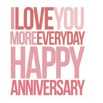 HAPPY ANNIVERSARY (P E R S O N A L I Z E D) (Price per couple)💐